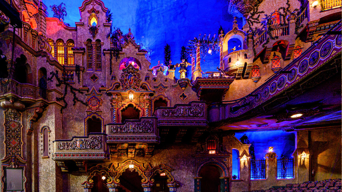 Balcony seating at the Majestic Theatre in San Antonio Texas