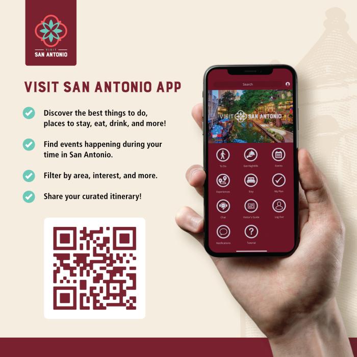 Flyer with hand holding mobile phone.