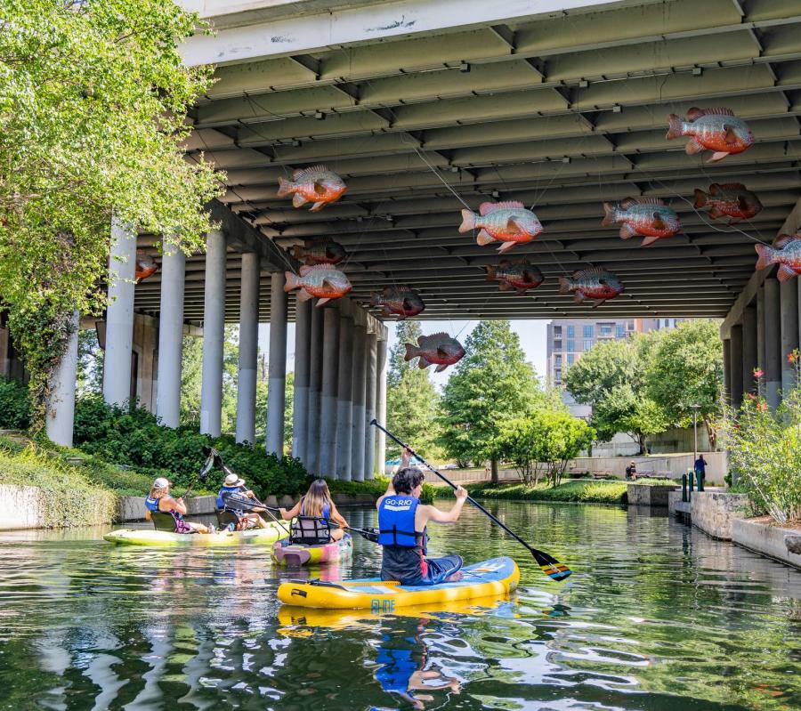 Kayaking on the San Antonio River Walk
