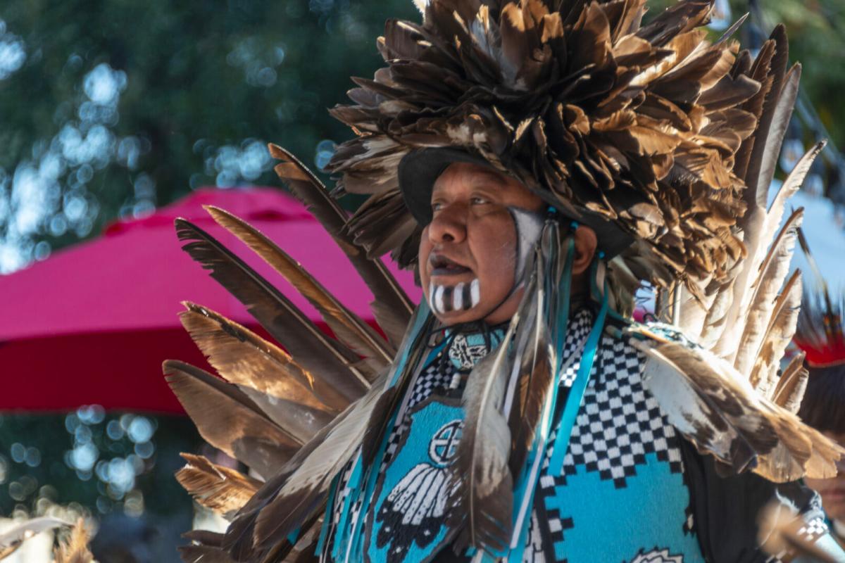 United San Pow Wow Performer in traditional attire