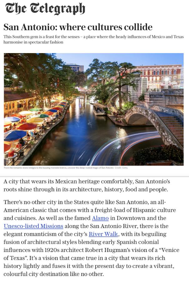 The Telegraph San Antonio Cultural Article
