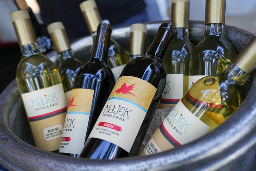 Bucket of Majek wines at Provecho
