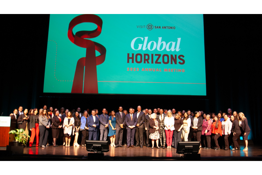 image of the whole team on stage