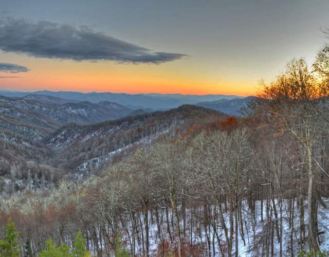 Winter Mountain Scene