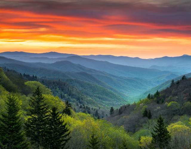 Scenic mountain view