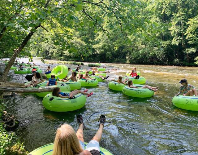 Tubing on the Oconaluftee River