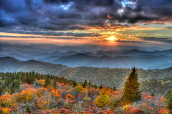 Mountain scene Blue Ridge Parkway