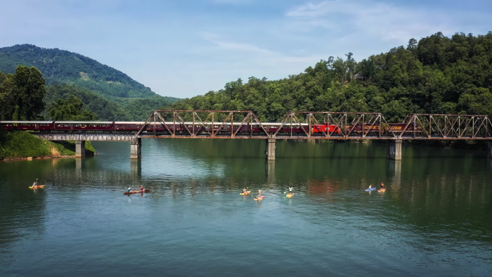 Fontana Lake Train Trestle and Kayak