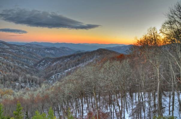 Winter Mountain Scene