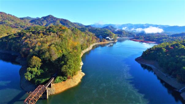 Lake with Mountain View