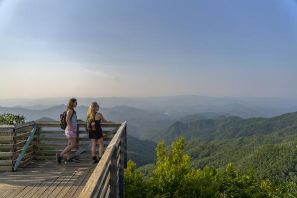 Hiking Wesser Bald Mountain View