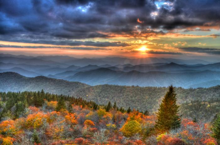 Mountain scene Blue Ridge Parkway