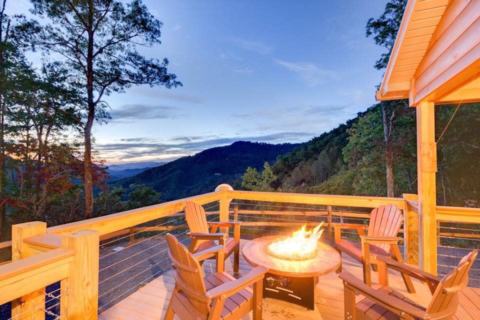 Cabin with Fire Pit