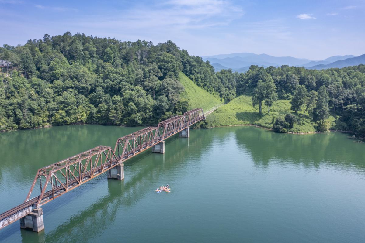 Train Trestle Lake Fontana
