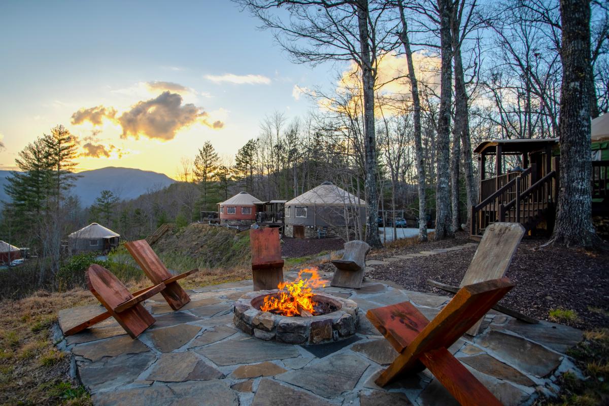 Sky Ridge Yurt Fire Pit
