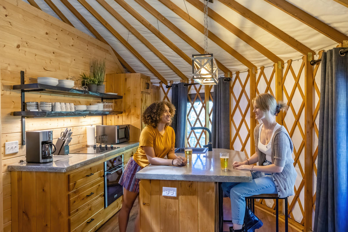 Yurt Interior Unique Lodging