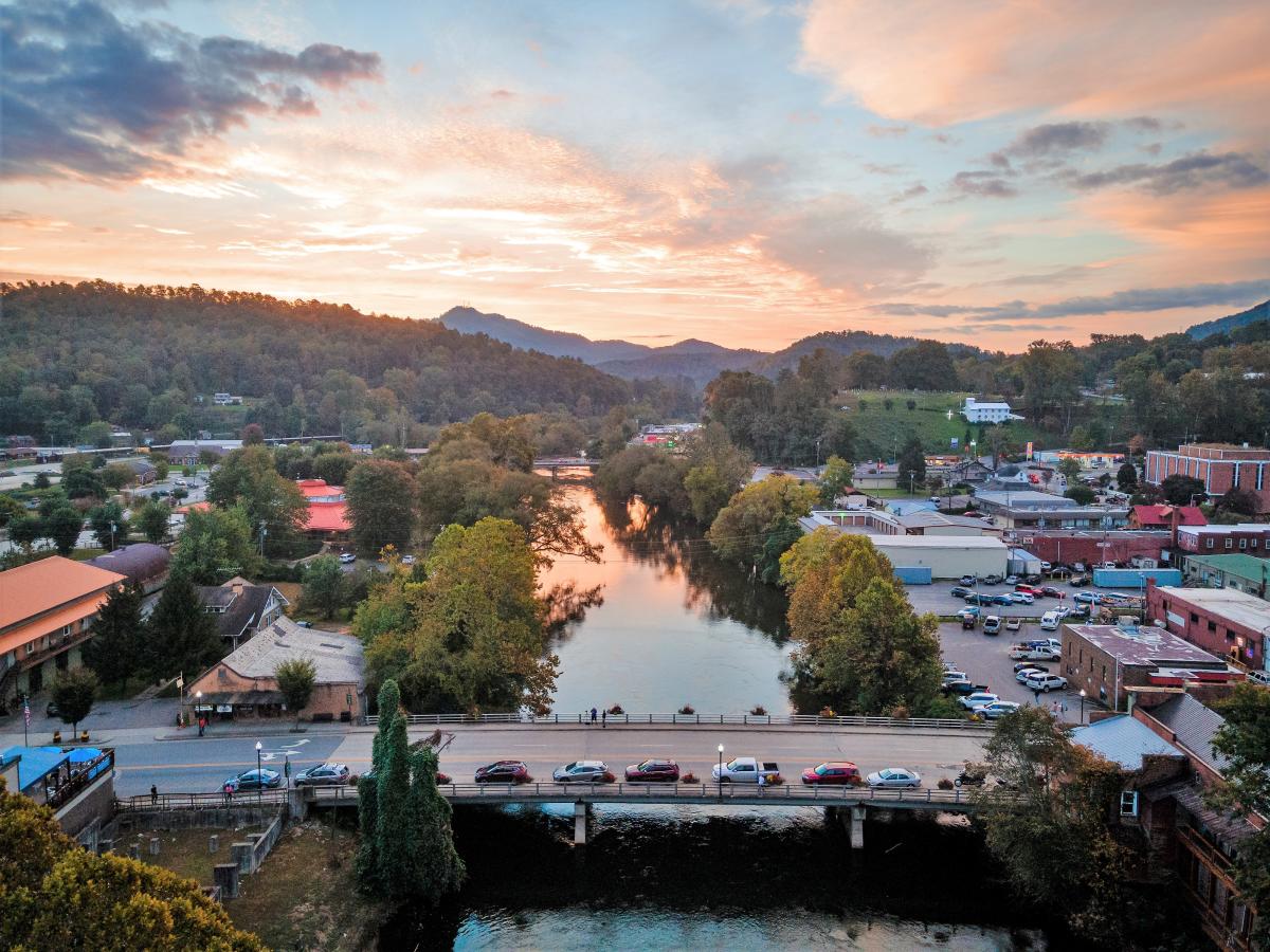 Downtown Bryson City Flipped