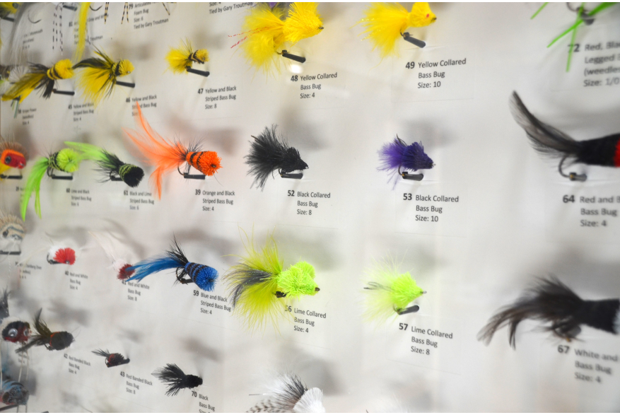 A collection of realistic flies, which artistically represent insects exactly