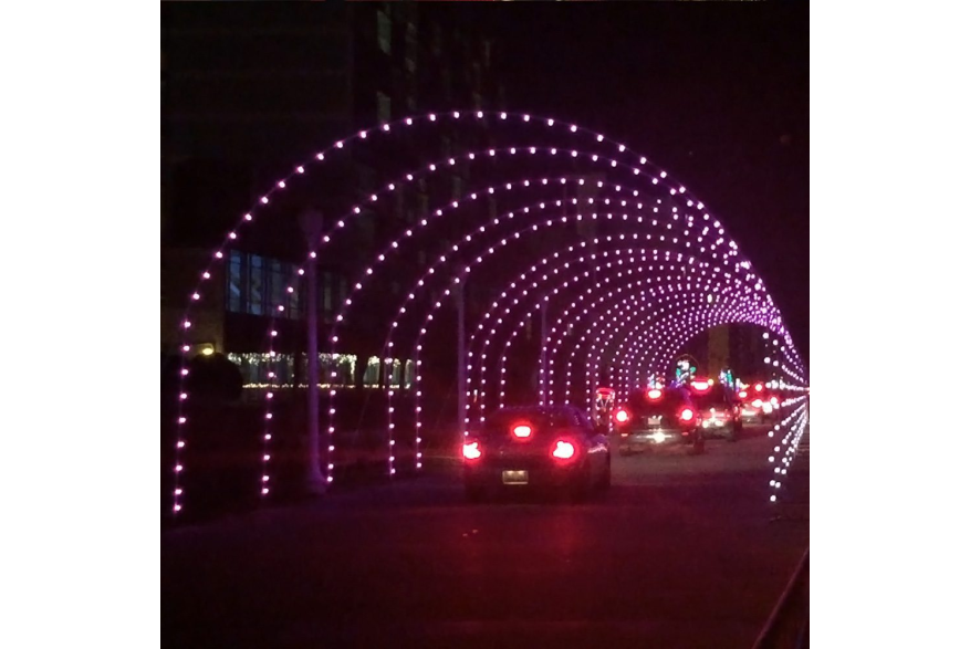 Light Show Drive Thru Tunnel