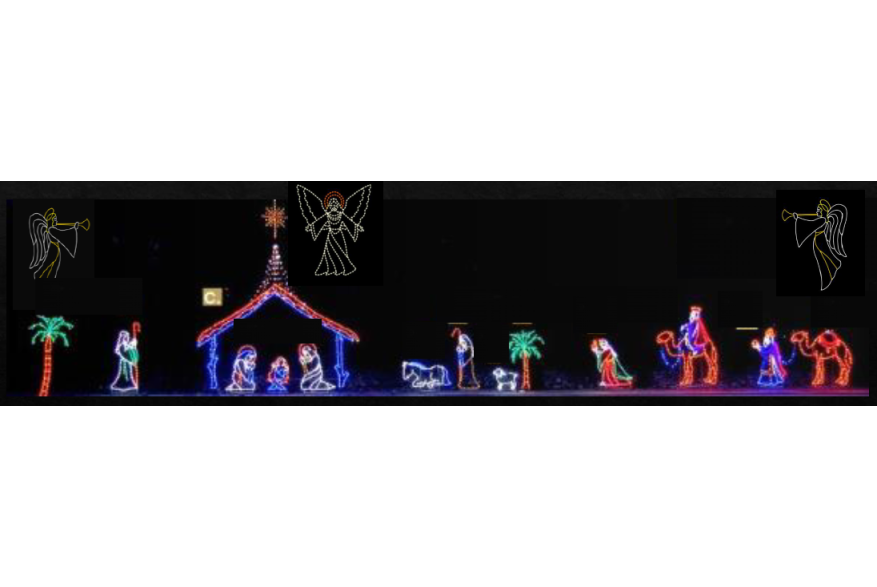 Light Show Manger Scene