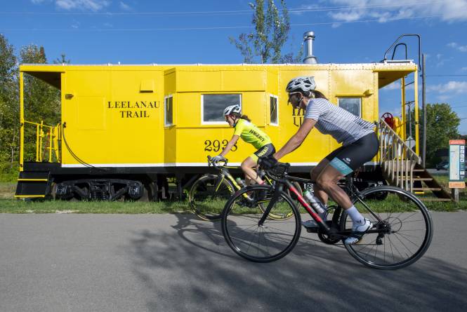 Caboose on the Leelanau Trail