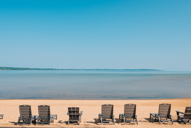 Private Beach on East Bay
