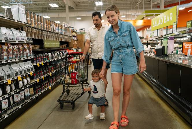 Shoppers at Oryana West