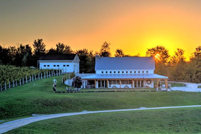 Brengman Family Wines sunset