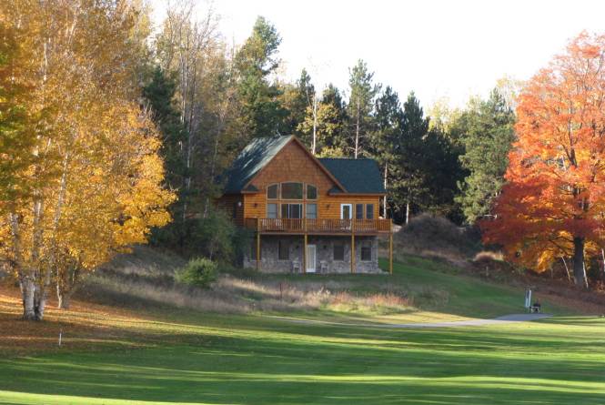 Cabin in fall