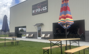 Outside view of K&A Hop Dogs in Traverse City, Michigan