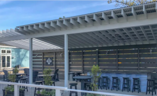 outside bar at M22 store in Glen Arbor, Michigan