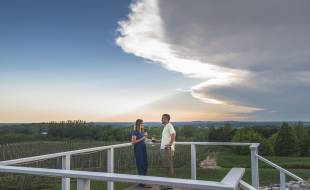 Couple on Rove Winery Patio