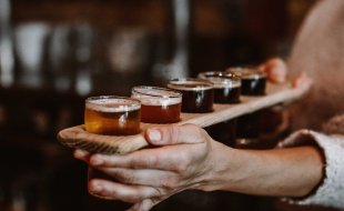 Flight of Beer at Short's Brewing Co. in Bellaire