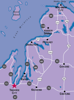 Traverse City Area Map