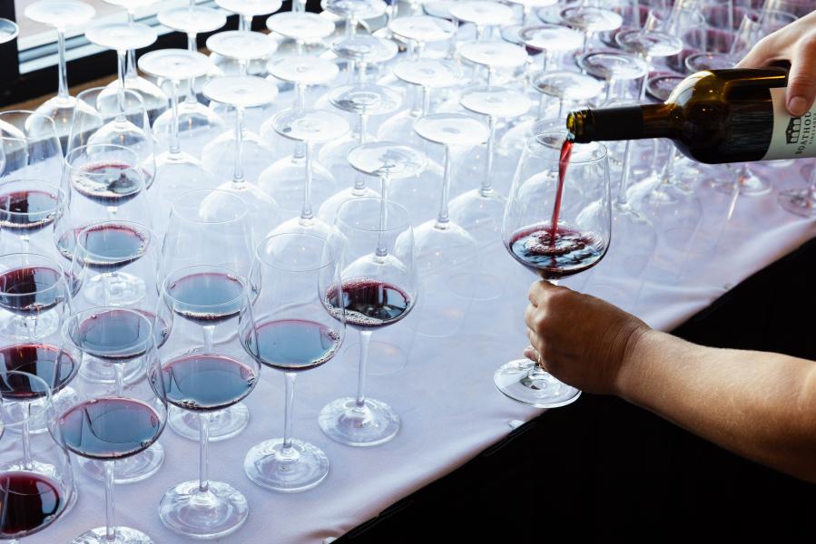 Wine pours at Traverse City Food & Wine