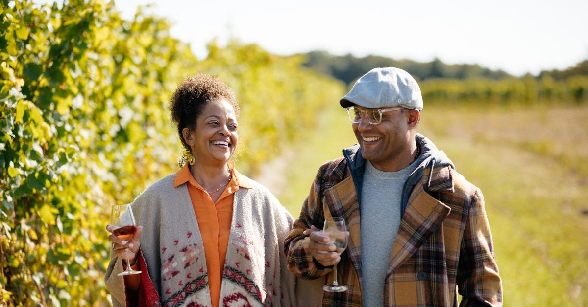 Walking in a Vineyard on the Traverse Wine Coast