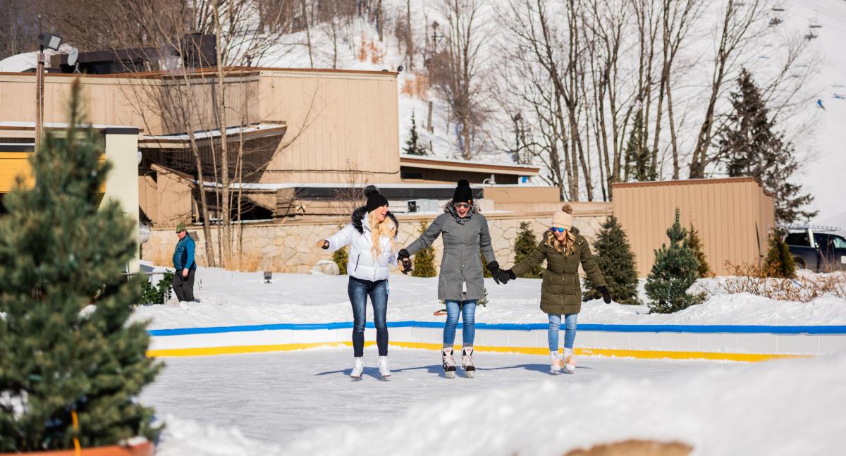 Ice skating at Crystal