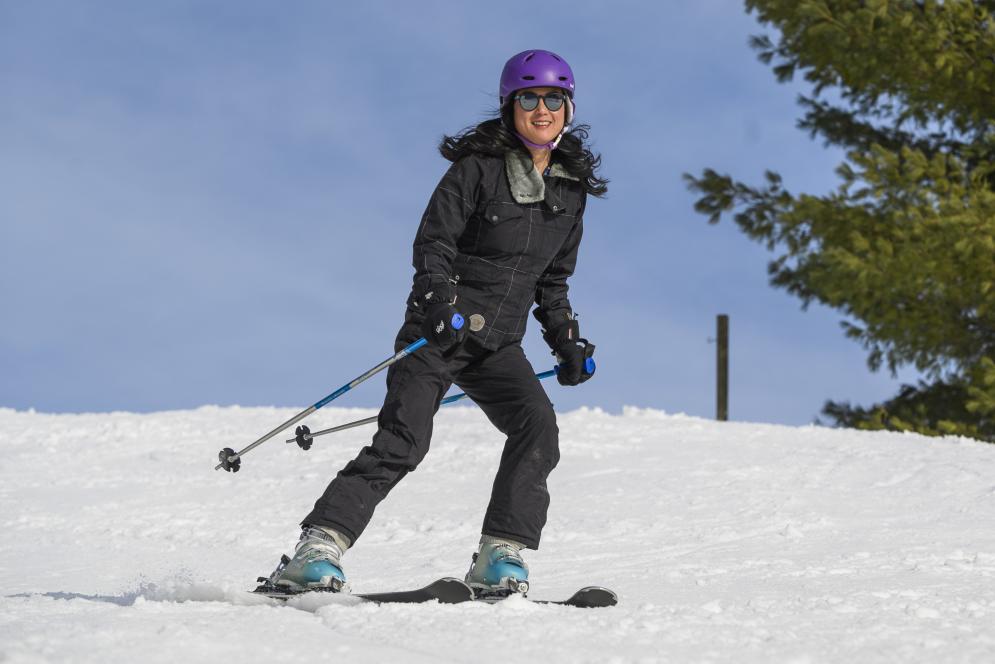 Skiing at Crystal Mountain