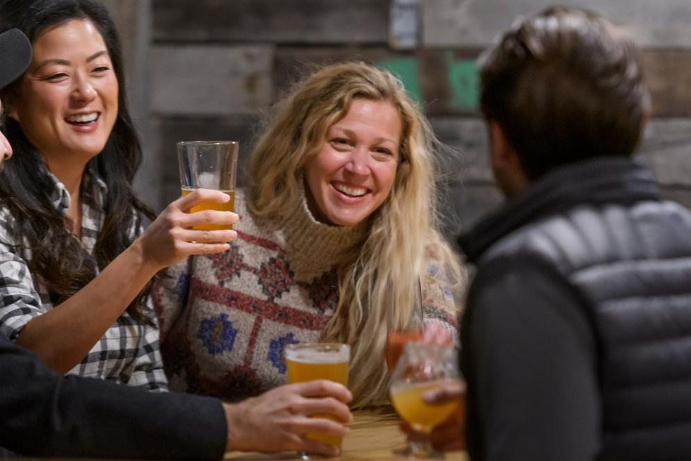 Sipping Beer at Rare Bird Brew Pub