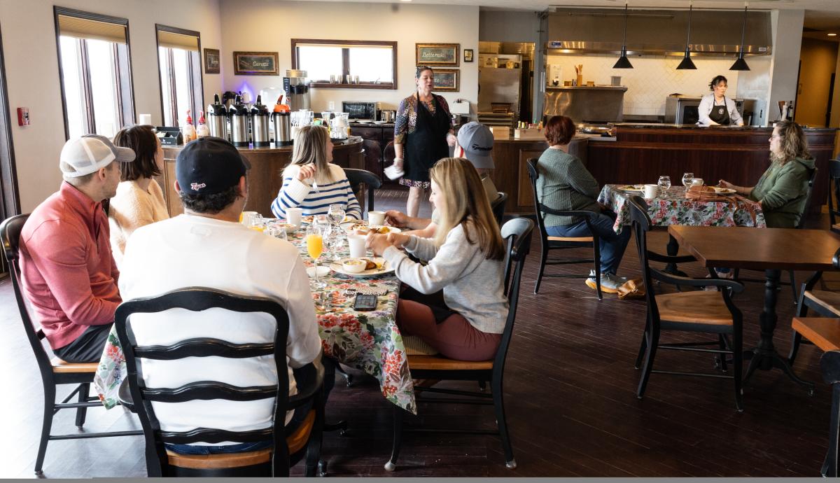 Breakfast at Chateau Chantal Winery and Inn