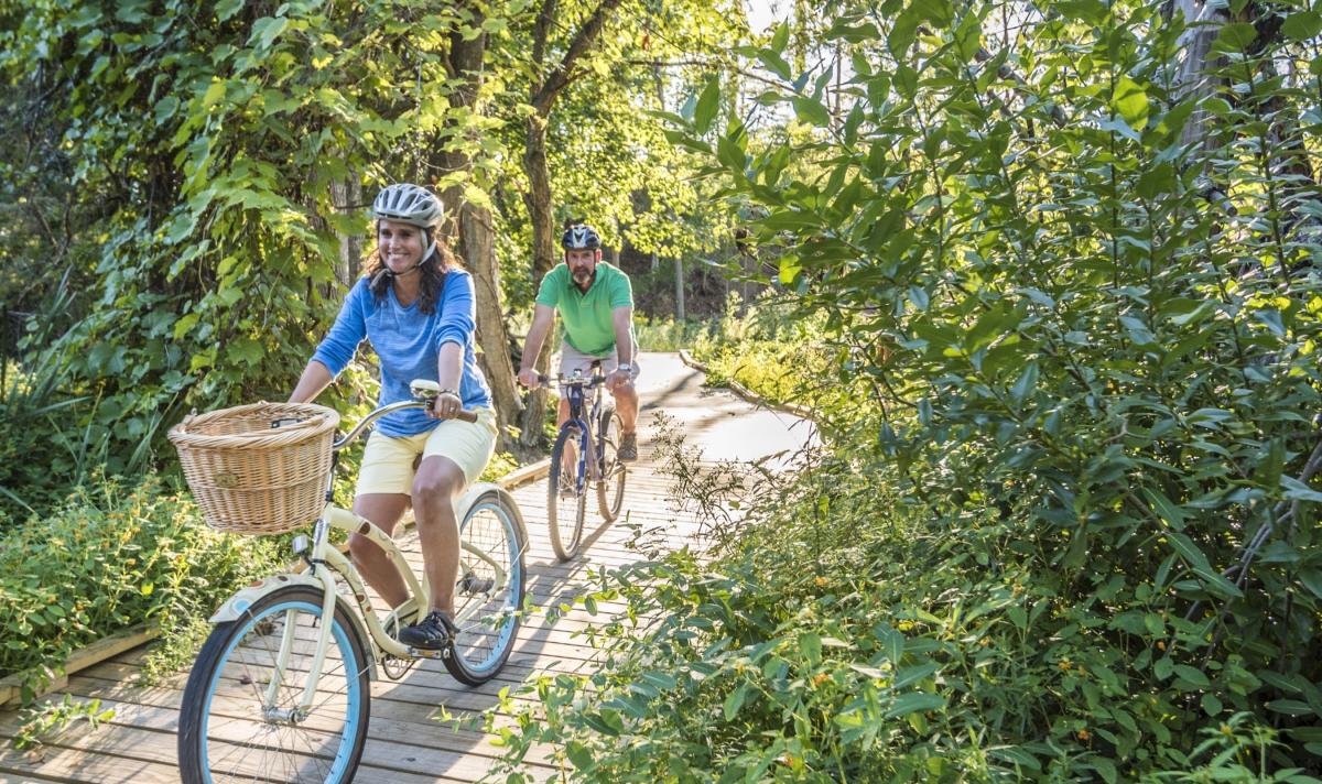 Biking on the TART Trail