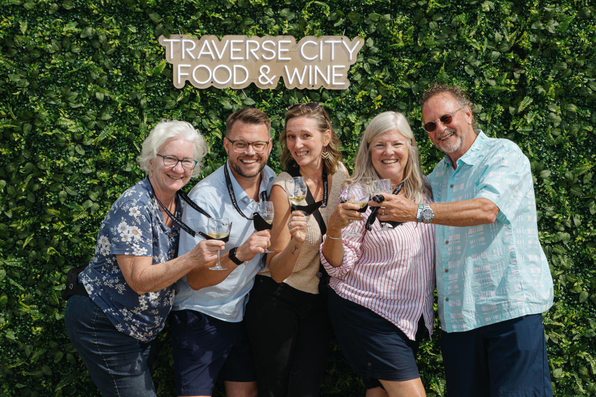 Guests enjoying The Grand Tasting during Traverse City Food & Wine