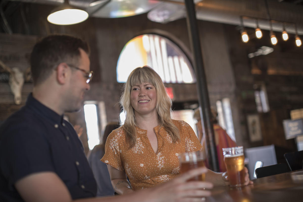 Couple at a Microbrewery