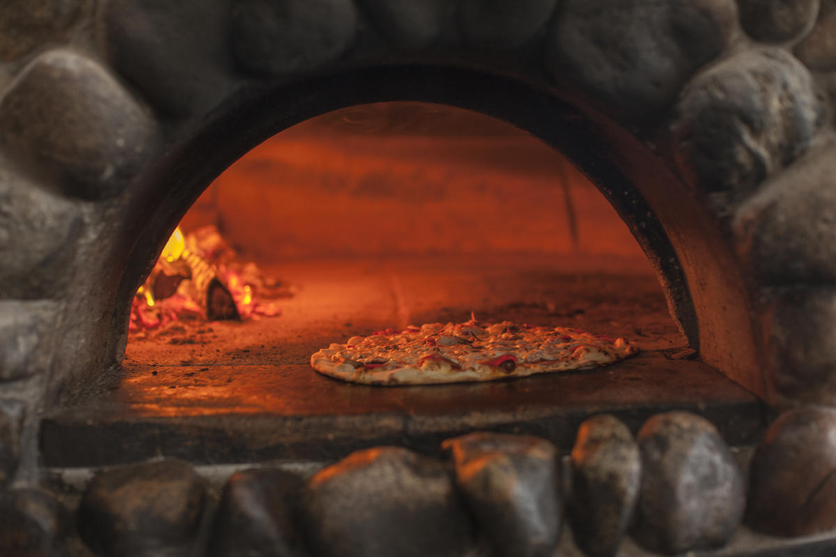 Pizza en bois