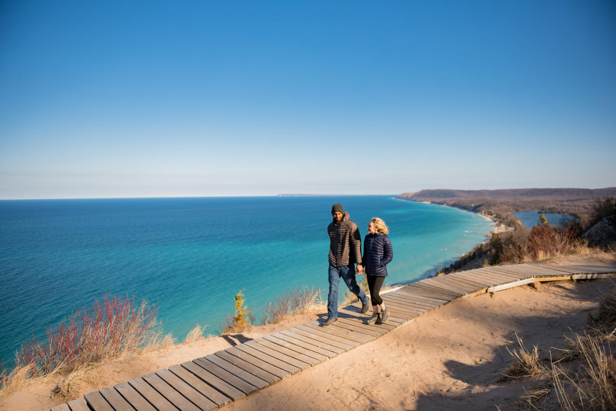 Hiking the Empire Bluff Trail at Sleeping Bear Dunes