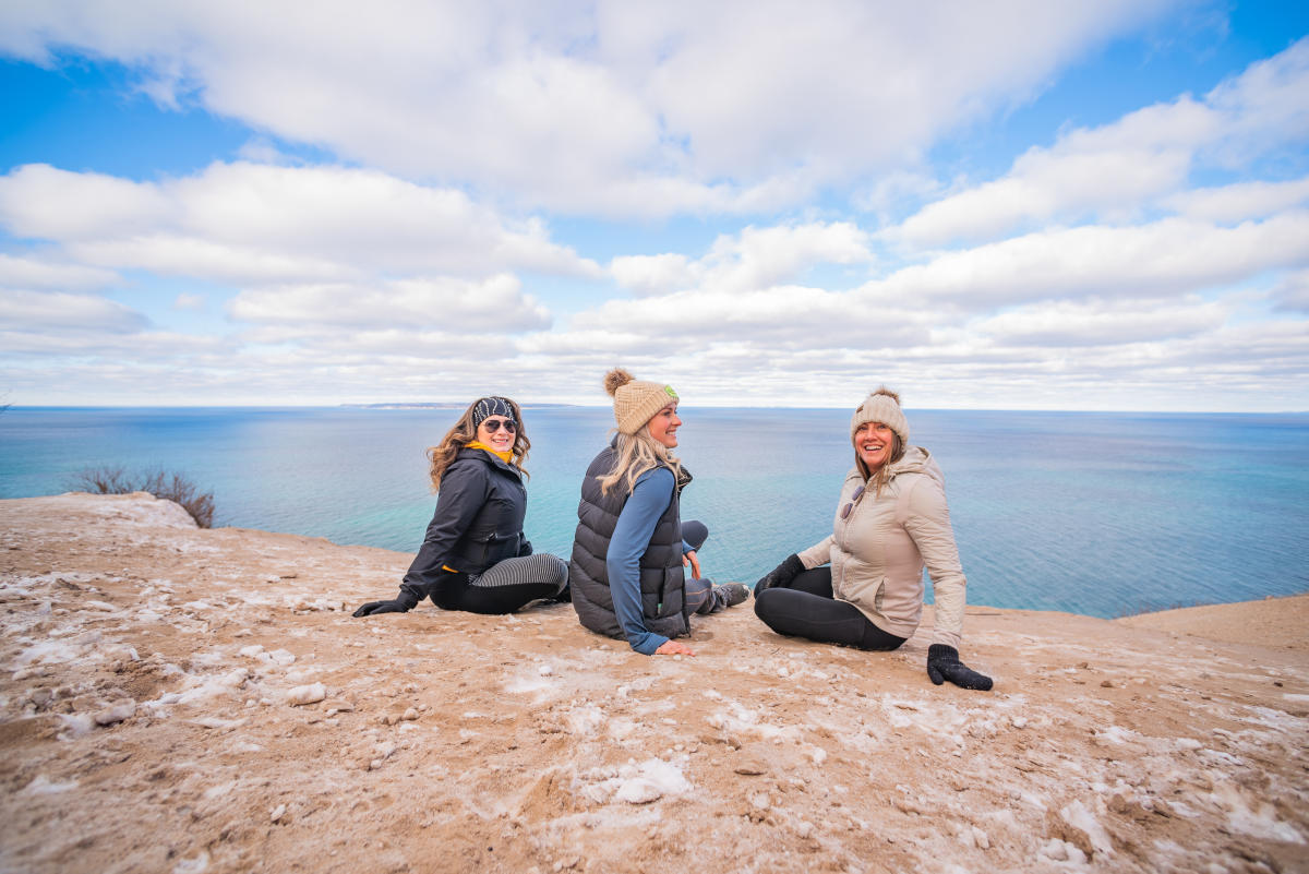 Hiking Sleeping Bear Dunes in the Winter
