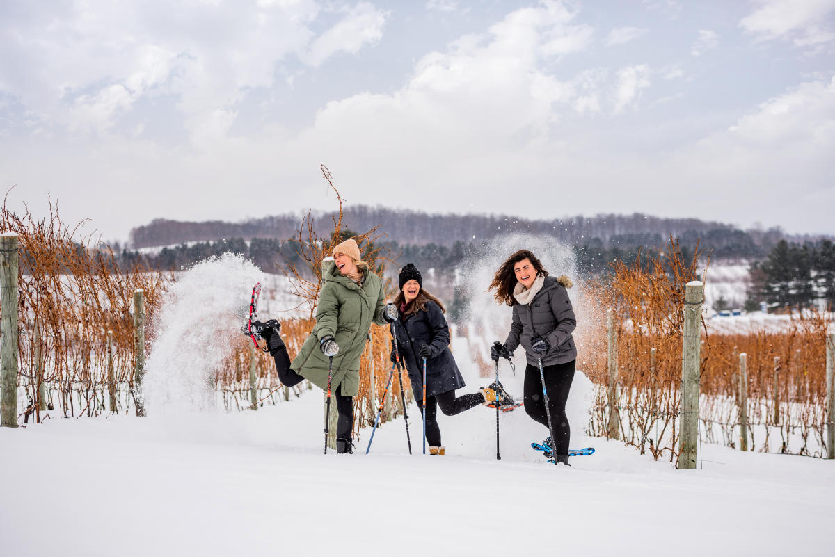 Snowshoeing at Rove Estate