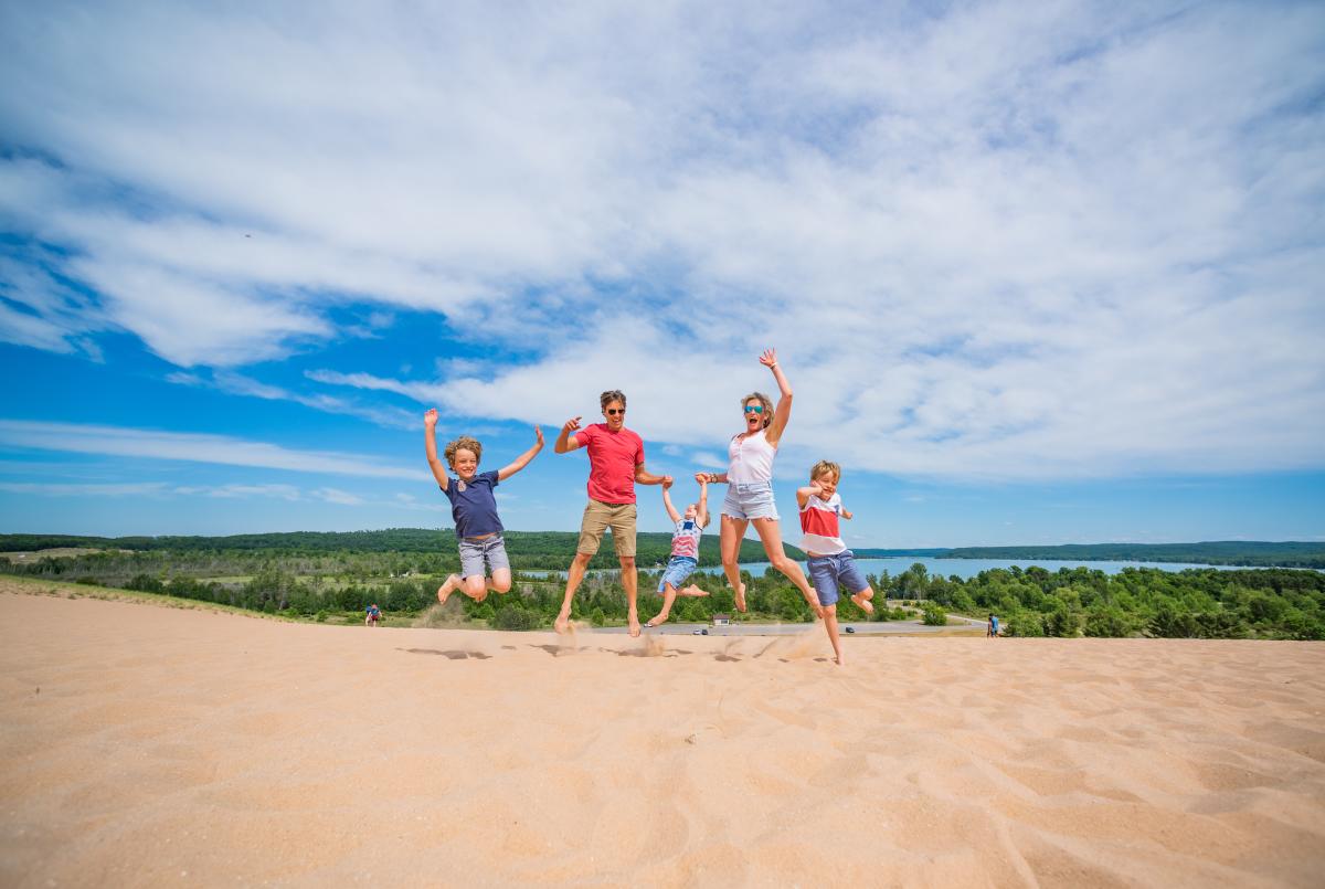 Summer at the Sleeping Bear Dunes Climb