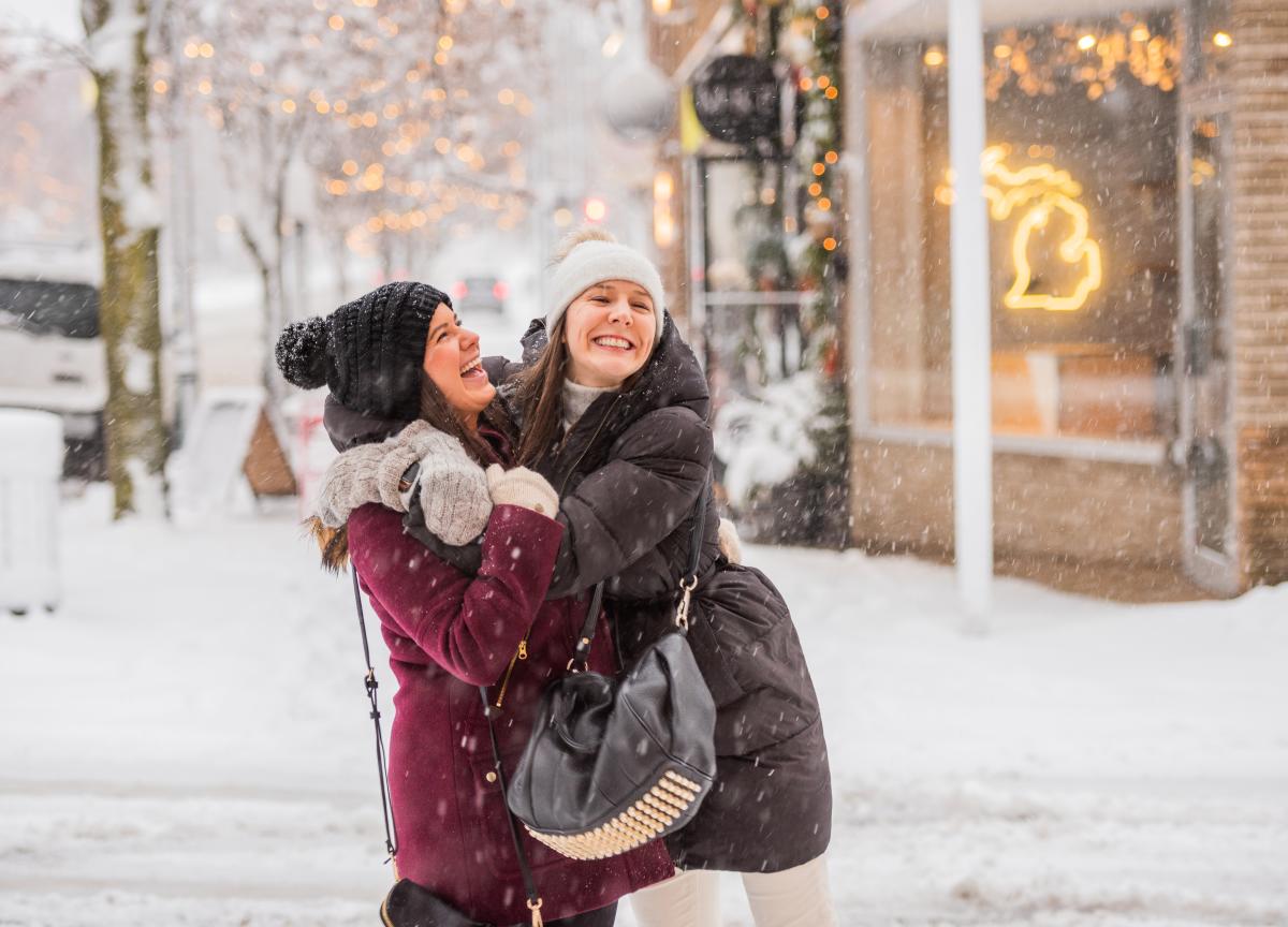 Downtown Traverse City in the Winter