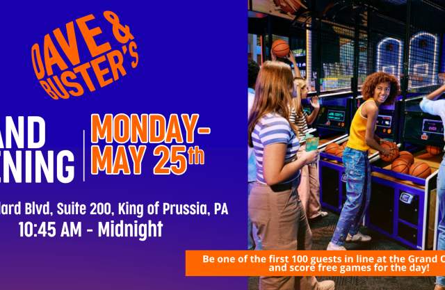 Dave & Buster's Grand Opening in King of Prussia!